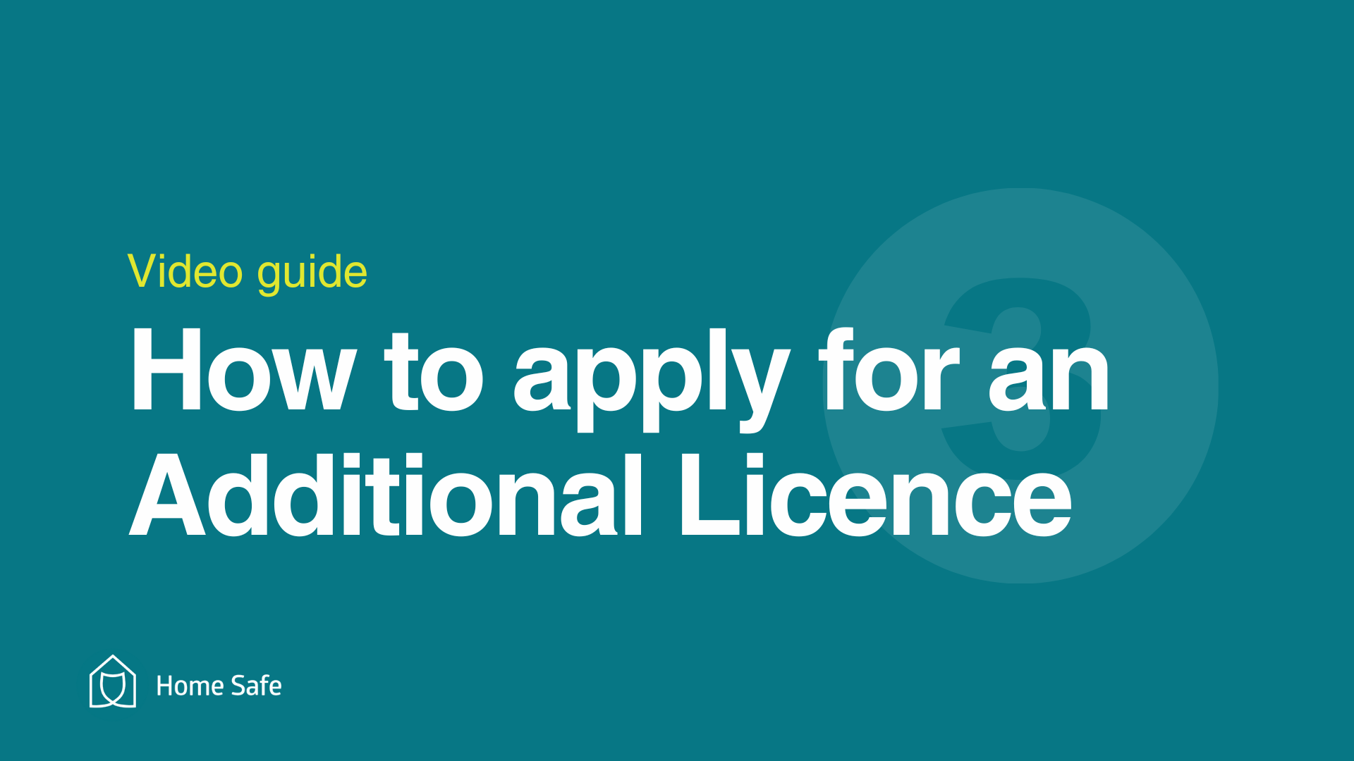 How To Apply For An Additional Licence