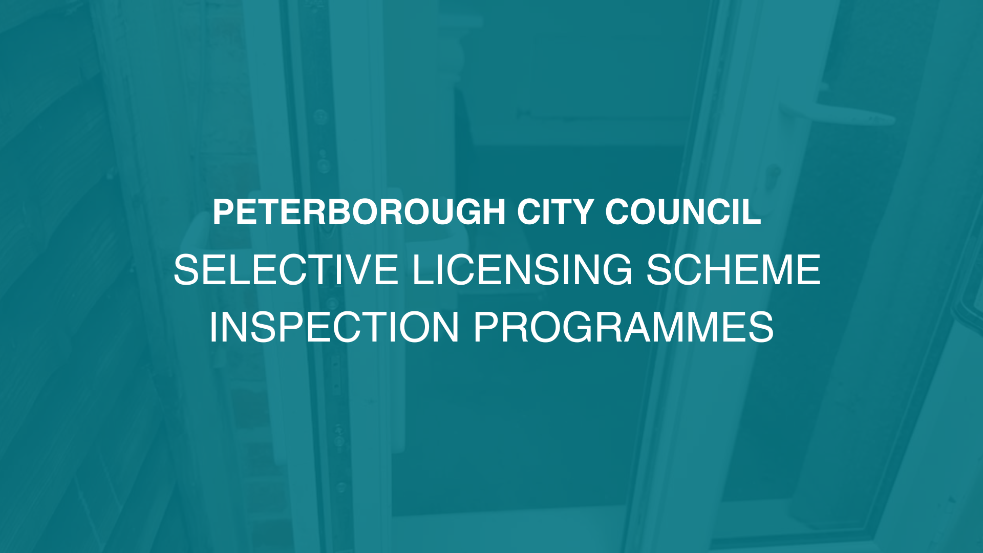 PETERBOROUGH CITY COUNCIL INSPECTION PROGRAMME 1 PRESENTATION